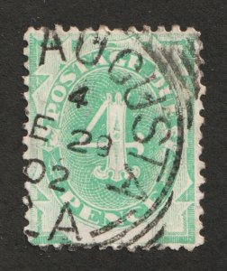 1902-04 Australia Sc #J13 -  Postage Due, Four Pence. Used Cv$81.00