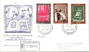 Vatican FDC 1966 - The 2nd Vatican Council Passed - Capitolium Cachet - F30787