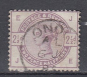 J38918, jlstamps, 1883-4 great britain used #101 queen