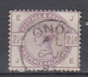 J38918, jlstamps, 1883-4 great britain used #101 queen