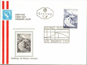 Austria 1971 FDC - Opening of the Brenner Autobahn - F13427