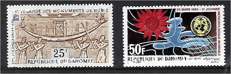 Dahomey Set Scott #C24-5 unused, never hinged