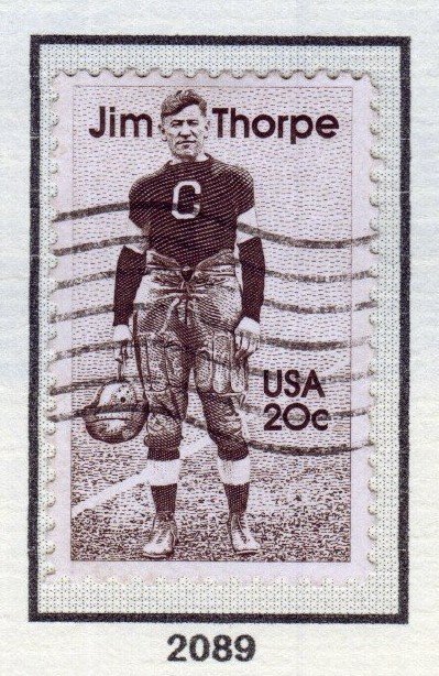 SC# 2089 - (20c) - Jim Thorpe, used single