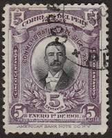 Peru SG#360 Used - 1901 5c.  - Presidents, Anniversary