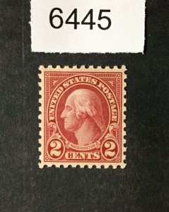 MOMEN: US STAMPS  #583  MINT OG H VF/XF   LOT #6445