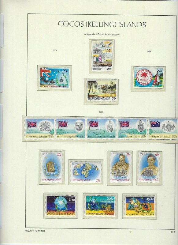 COCOS-KEELING IS-1963-1969/1979-1982/1989-1992 (COMPLETE)- MNH LIGHTHOUSE BINDER