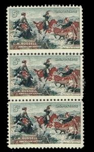 U.S. - 1964 - Scott # 1243 - MNH Strip of 3