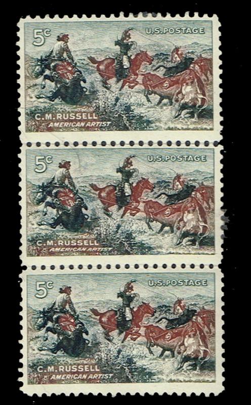 U.S. - 1964 - Scott # 1243 - MNH Strip of 3