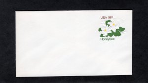 U599 Honeybee, unused embossed stamped envelope