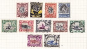 1935-37 KENYA, UGANDA TANGANIKA - SG 110/120 11 USED values