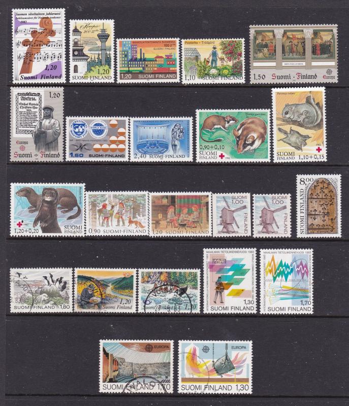 Finland a selection of M&U moderns mainly sets