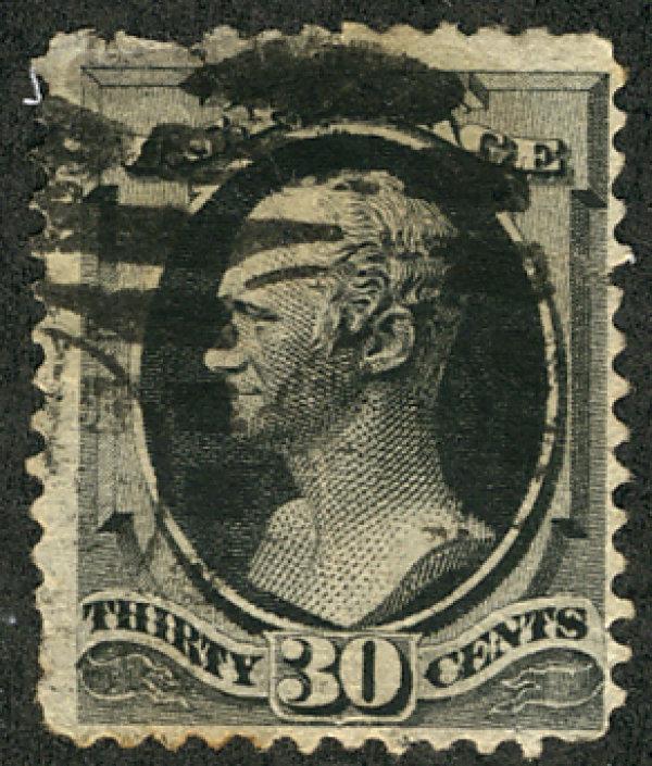 US #190 SCV $90.00 VF nice cancel, nicely centered, thin, nice large margins,...