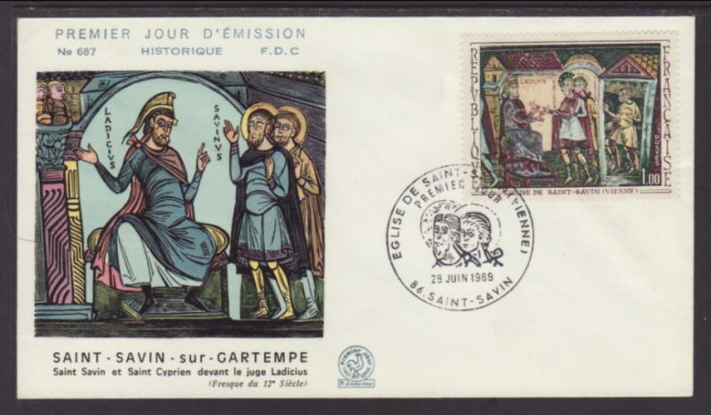 France 1238 Painting 1969 U/A FDC