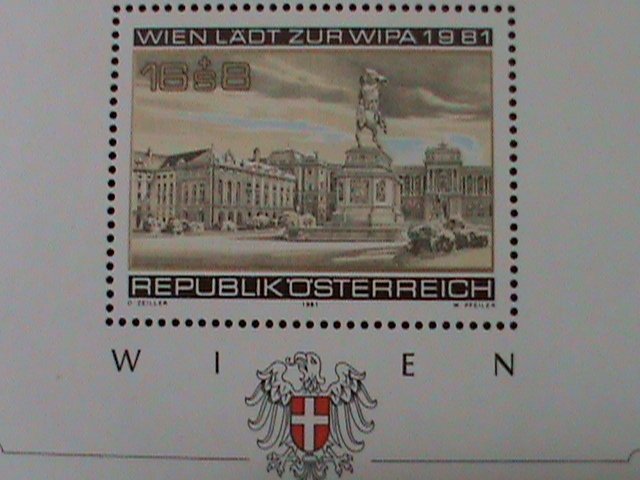 AUSTRIA-SC#B345- 1933 WIPA STAMP EXBITION-VIENNA MNH SHEET-VF HARD TO FIND