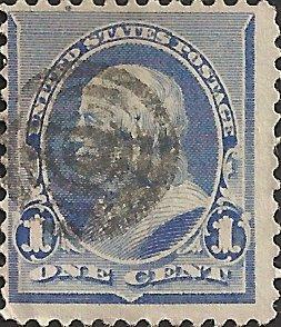 # 219 DULL BLUE USED BEN FRANKLIN