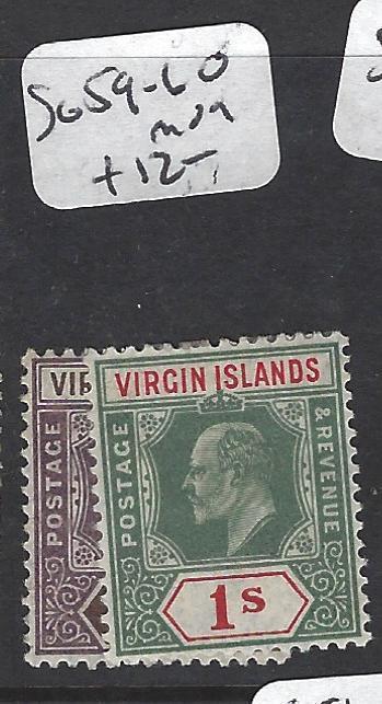 VIRGIN ISLANDS (P2105B)  KG 6D, 1/-  SG 59-60   MOG