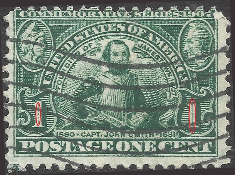 # 328 Used Double Or Shifted Transfer Green Captain John Smith