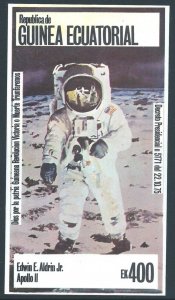 Equatorial Guinea #Buzz Aldrin, Apollo 11 Moon Landing - 400E Imperf SS NH