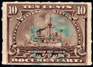 R168 10¢ Documentary Stamp (1898) Used