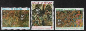 Wallis & Futuna #242-4 MNH Set - Paintings by Local Artists