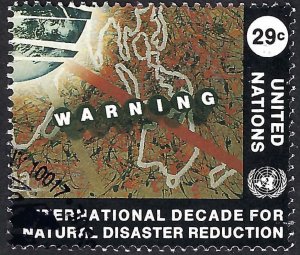 United Nations #650 29¢ Int'l Decade for Natural Disaster Reduction. Used.