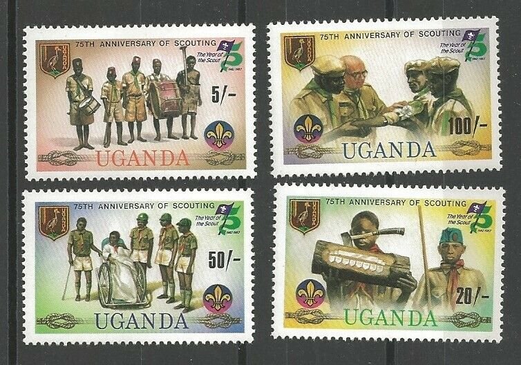 1982 Uganda Scouts 75th anniversary