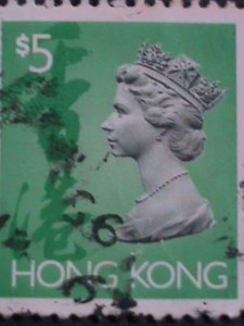 ​HONG KONG-CHINA 1992 SC# 651B QUEEN ELIZABETH II STAMP- USED VERY FINE