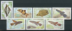 Guinea-Bissau Fish Stamps 1983 MNH Fishes Loach Panchax Fingerfish 7v Set