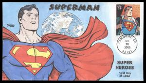 #4084a Superman Collins FDC