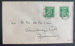 1941 Guernsey Channel Islands German Occupation England Cover Local