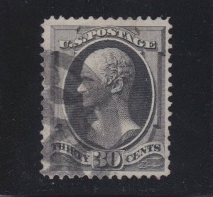 US 165 30c Hamilton Used F-VF w/ NY Foreign Mail Cancel SCV $130