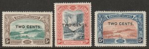 British Guiana 1899 Sc 157-9 set MH*