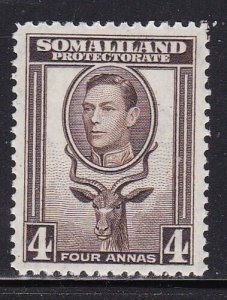 Album Treasures Somaliland Scott # 88  4a  George VI  Greater Kudu  Mint NH