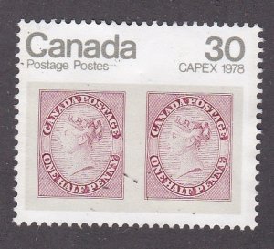 Canada # 755, CAPEX 78, Stamp on Stamp, Used,