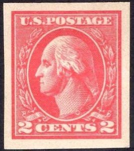 US Stamp #534 2c Washington Imperf MINT Hinged SCV $15