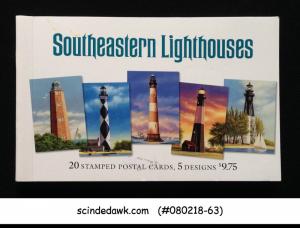 UNITED STATES USA - 2003 SOUTHEASTERN LIGHTHOUSE POSTCARD BOOKLET