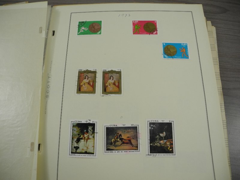 CUBA, 100s & 100s of Stamps mostly hinged on Scott pages