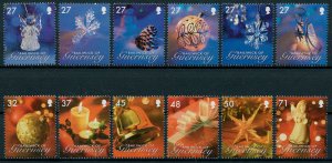 Guernsey 2007 MNH Christmas Stamp Deck the Halls Decorations Angels 12v Set 