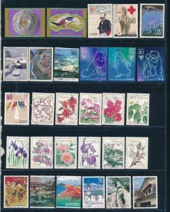 D391260 Japan Nice selection of VFU Used stamps