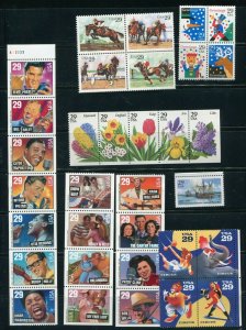 US 1993 Commemorative Year Set Stamps From Year Book WITH Mounts