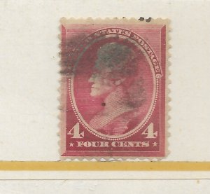 U.S. #215 The 1888 A. Jackson 4 Cent Color Change Used C.V. $30.00