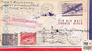 ad6252 - USA - POSTAL HISTORY - COVER to ECUADOR 1940 -- AIRMAIL TEST!! Nice!