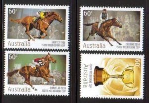 Australia Scott 3378-3381, MNH, Free Shipping, Horse racing, set of 4