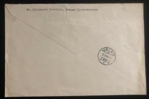 1944 Schaan Lichtenstein cover to Zurich Switzerland Landscapes Stamp Issue