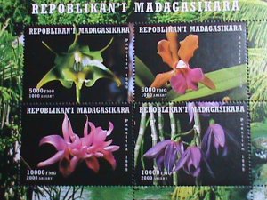 MADAGASCAR STAMP 1999 COLORFUL WORLD LOVELY ORCHIDS MNH S/S SHEET VERY FINE