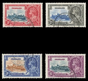 Swaziland 1935 KGV Silver Jubilee set complete VFU. SG 21-24. Sc 20-23.