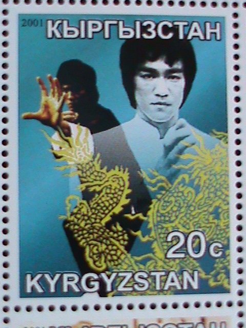 KYRGYZSTAN-2001- WORLD FAMOUS MOVIE STAR-BRUCE LEE-MNH SHEET VERY FINE