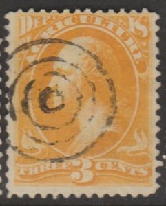 U.S. Scott #O3 Washington - Official Agriculture Stamp - Used Single