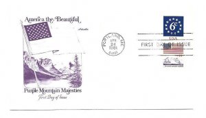 1892-93 Circle of Stars, Flag/Mountain booklet pair Artmaster FDC