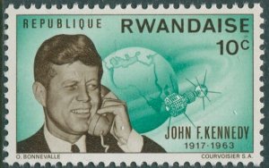 Rwanda 1965 SG128 10c John F Kennedy MLH